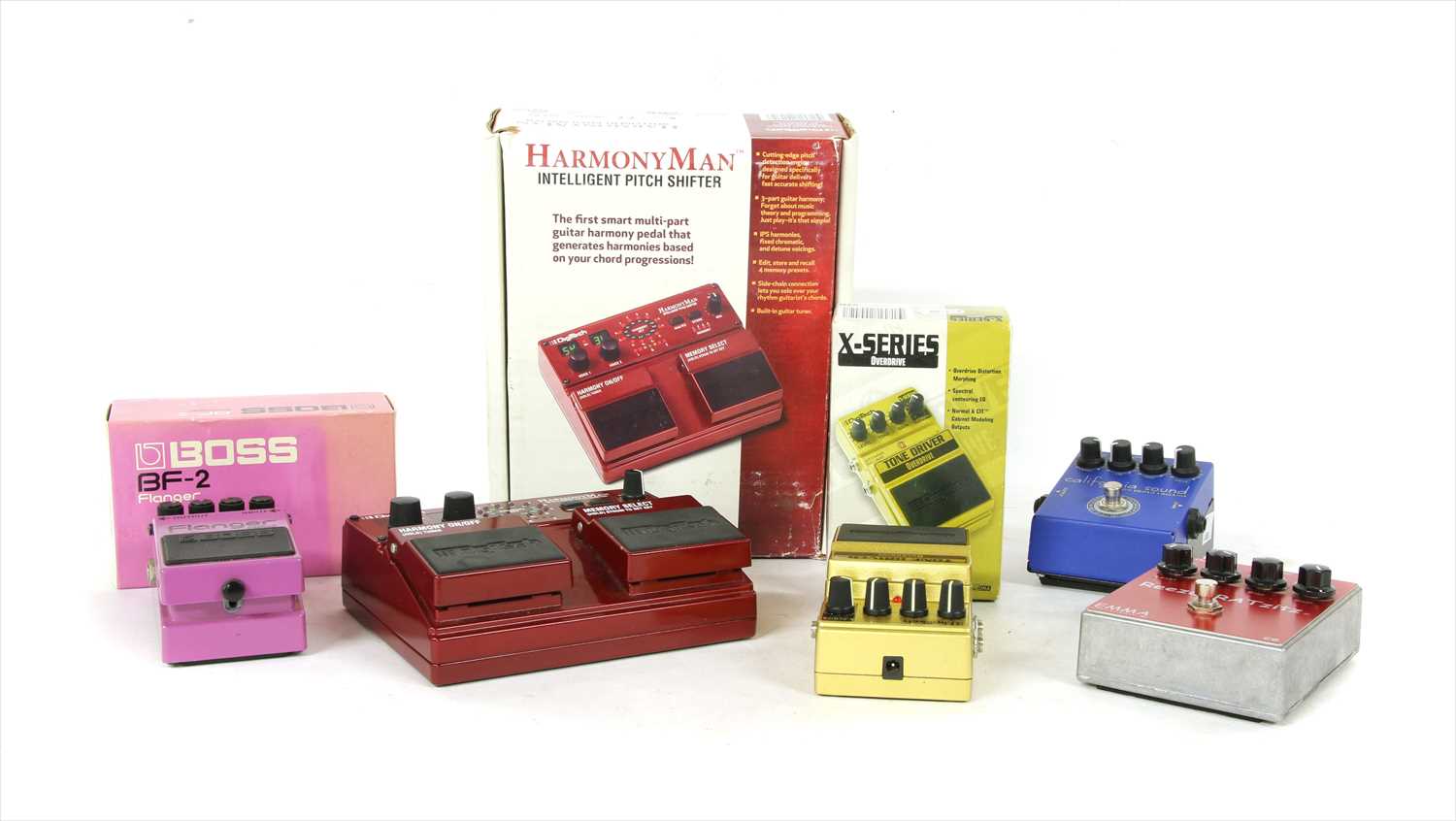 Lot 580 - A group of five guitar effects pedals