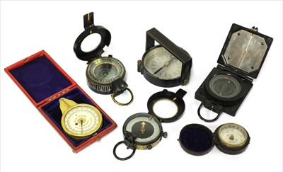 Lot 236 - Five various compasses
