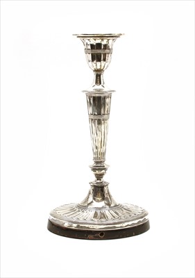 Lot 204 - A Victorian silver candlestick