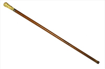 Lot 167 - A piqué walking stick