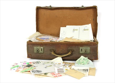 Lot 178 - A mixed lot of stamps in a suitcase