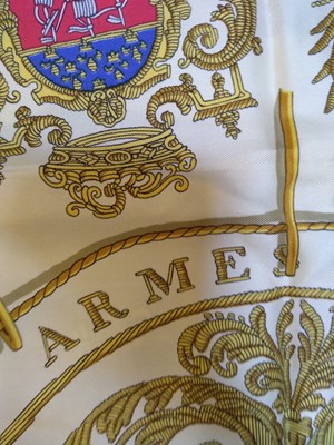 Lot 1125 - Two vintage Hermès scarves