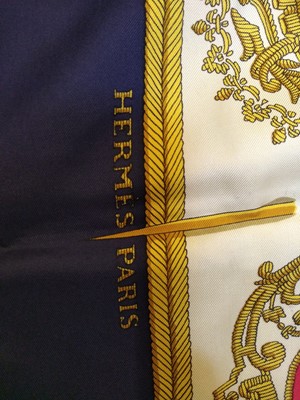 Lot 1125 - Two vintage Hermès scarves