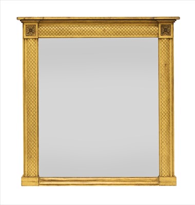 Lot 751 - A Regency-style gilt overmantel mirror