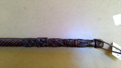 Lot 56 - A Welsh yew wood basting stick