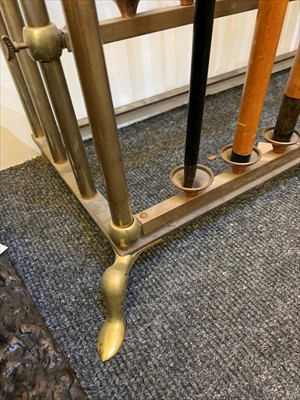 Lot 196 - A brass stick stand