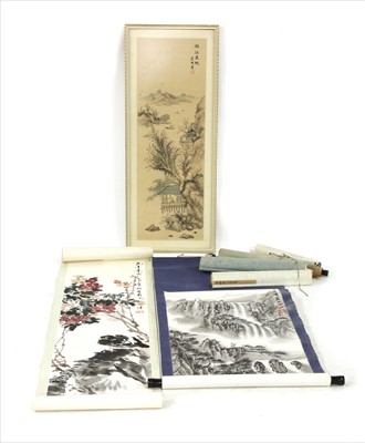 Lot 331 - Seven Chinese ink paintings