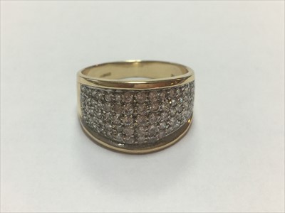 Lot 38 - Two 14ct gold cubic zirconia rings
