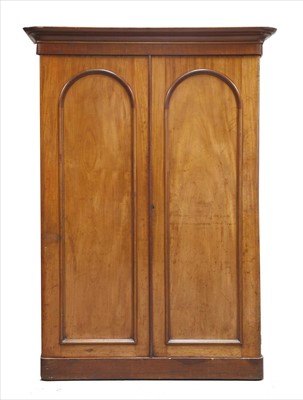 Lot 404 - A Victorian mahogany wardrobe