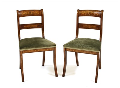 Lot 403 - A pair of Regency style side chairs