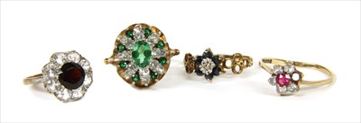 Lot 31 - Four 9ct gold rings
