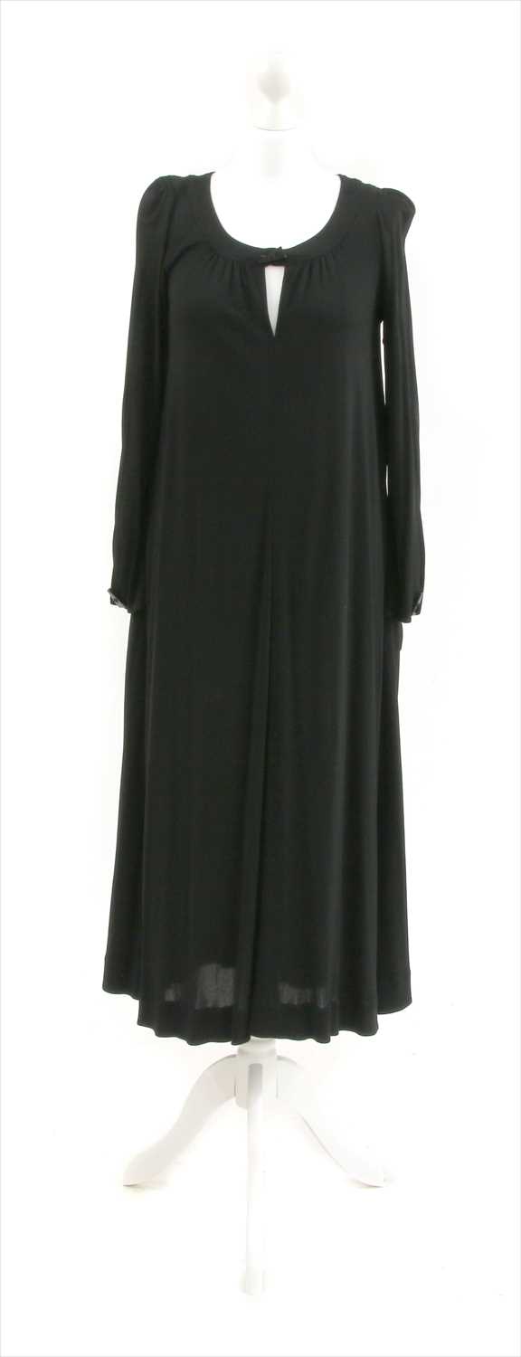 Lot 1058 - A Jean Muir black caftan dress