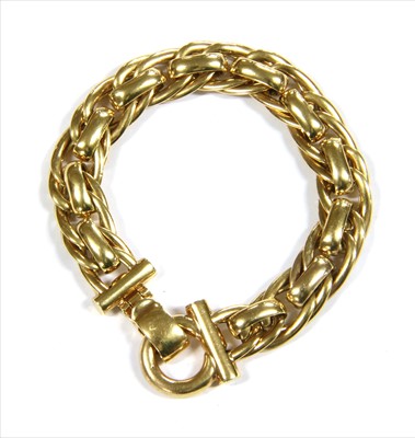 Lot 47 - An Italian 9ct gold bracelet