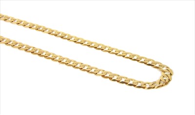 Lot 60 - A 9ct gold curb chain