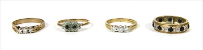 Lot 15 - Four 9ct gold rings