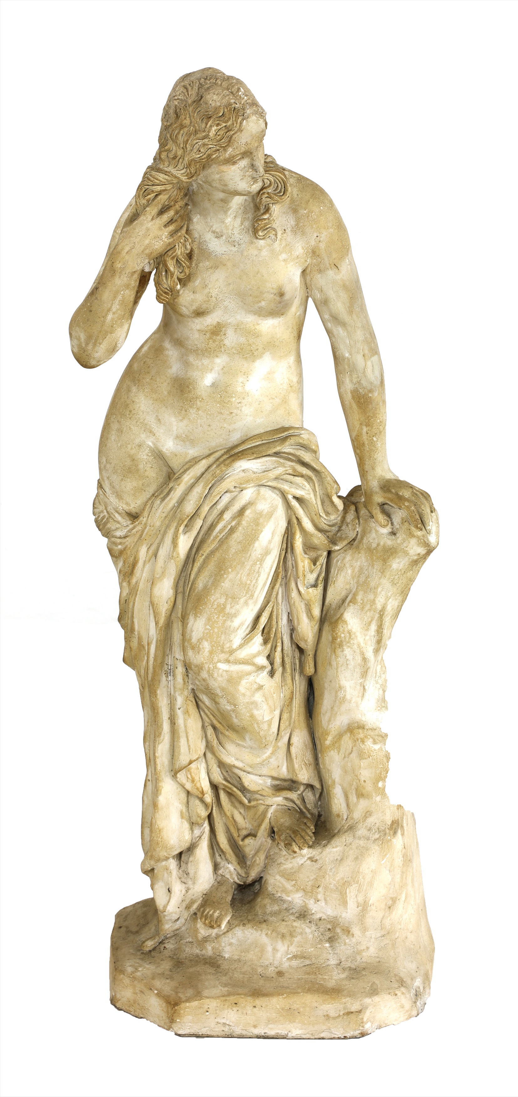 Lot 32 A plaster sculpture,