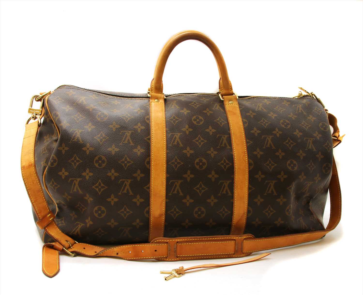 Sold at Auction: (2) LOUIS VUITTON KEEPALL 50 & 45 TRAVEL BAGS