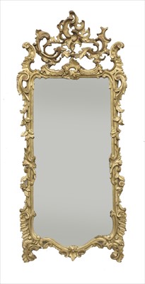 Lot 649 - A giltwood pier mirror