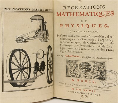 Lot 264 - Ozanam, Jacques: Recreations Mathematiques et Physiques