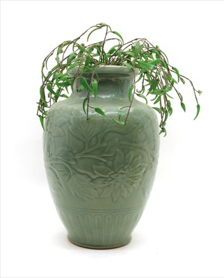 Lot 269 - A Chinese celadon vase