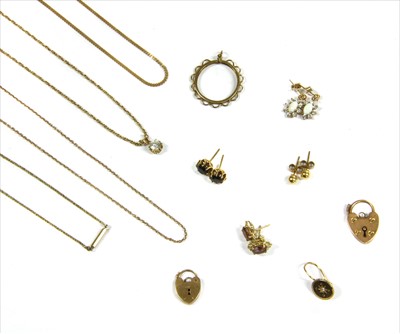 Lot 66 - A quantity of gold jewellery