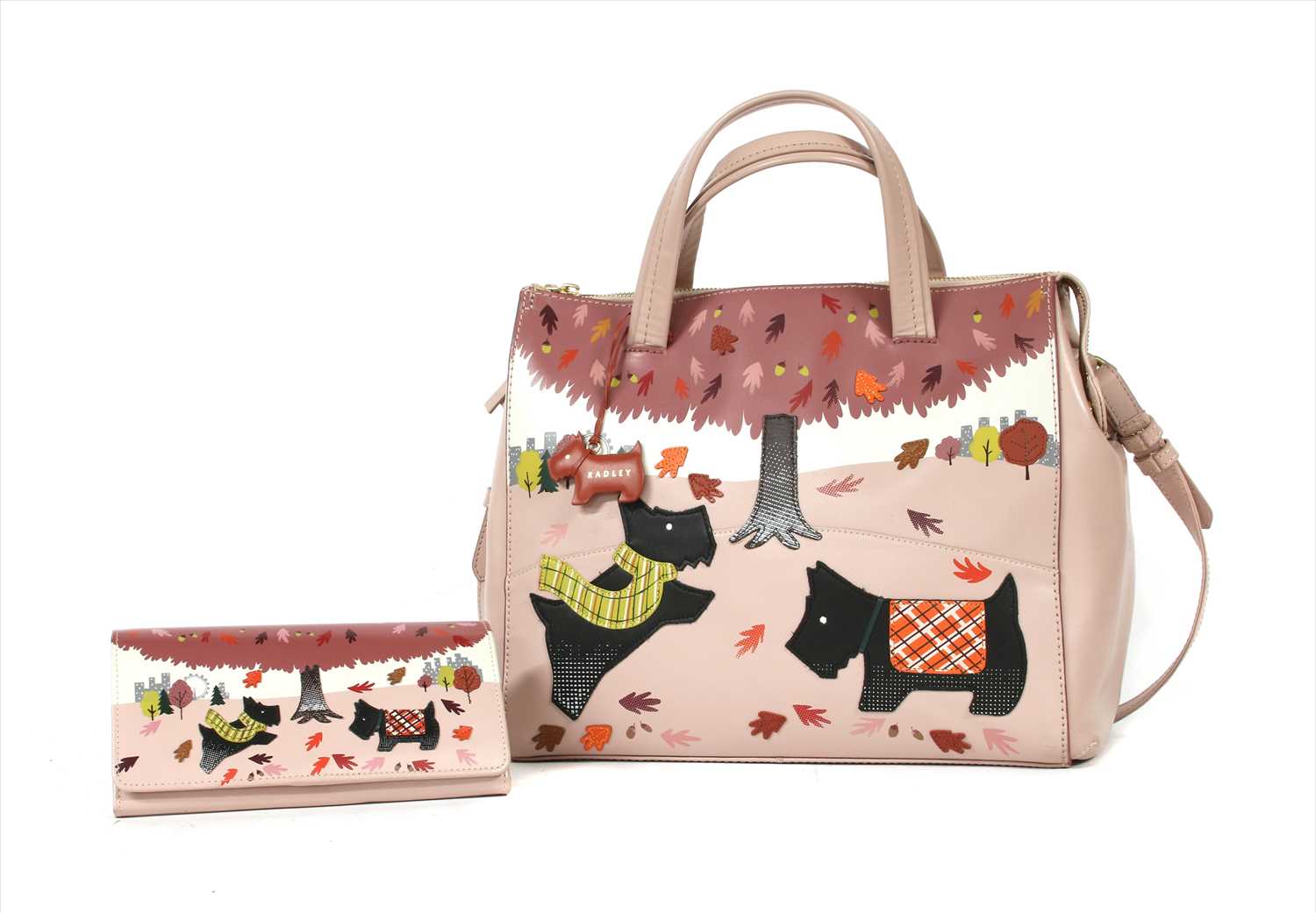 Lot 1026 - A Radley pink shopper tote and matching