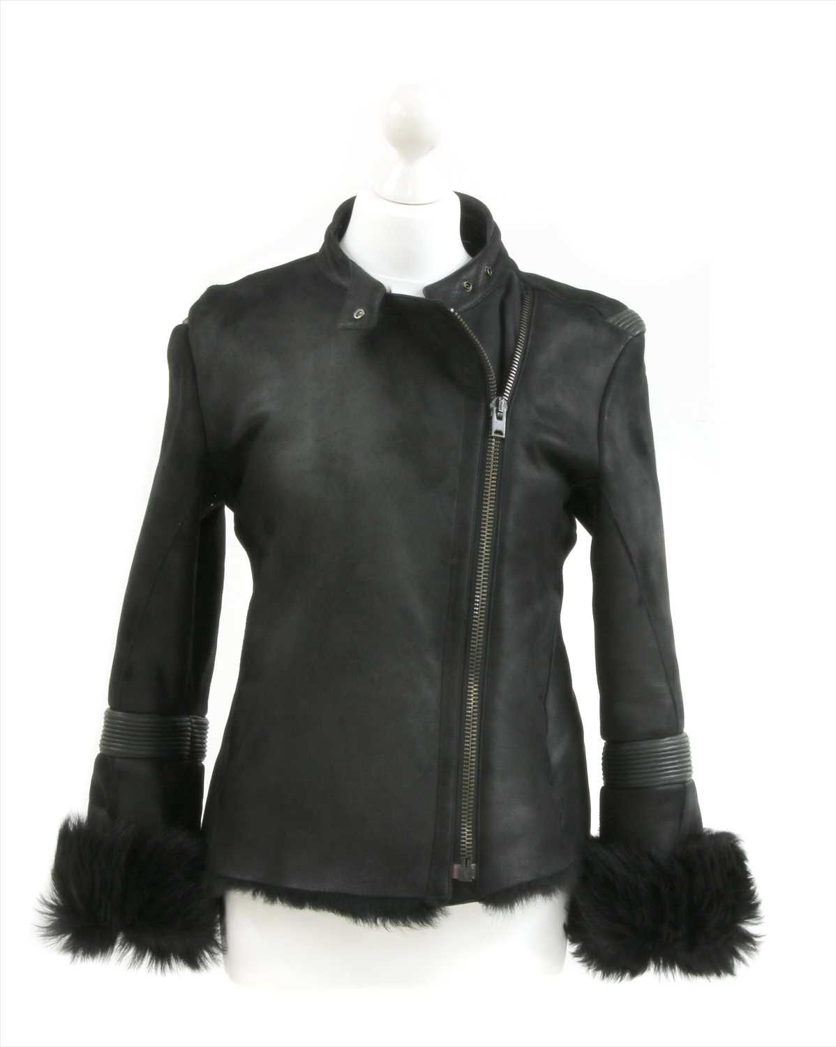 Lot 234 - A Prada leather biker style jacket