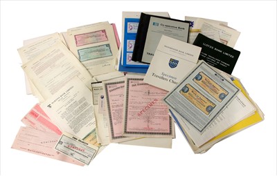 Lot 210 - A quantity of traveller's cheques from various banks
