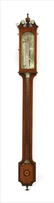 Lot 288A - A walnut stick barometer