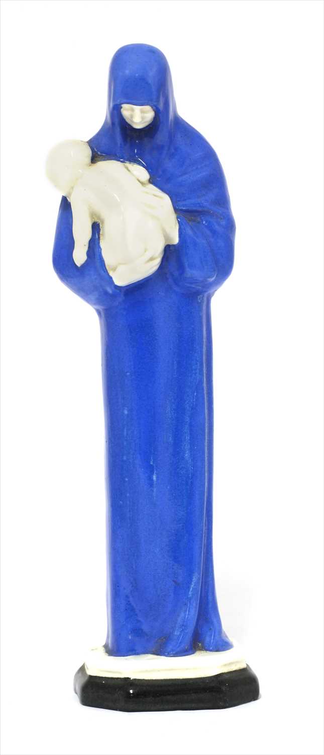Lot 410 - An Ashtead Potters' pottery figure of the Madonna and Child