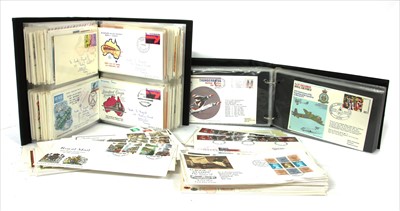 Lot 191 - Nine albums of fist day covers, and PHQ cards