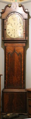 Lot 544 - A George III eight day inlaid mahogany longcase clock
