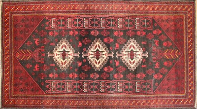 Lot 448 - A hand knotted Belouch rug