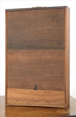 Lot 713 - A colonial twelve-drawer padouk chest