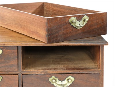 Lot 713 - A colonial twelve-drawer padouk chest