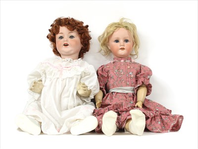 Lot 332 - A German bisque headed doll
