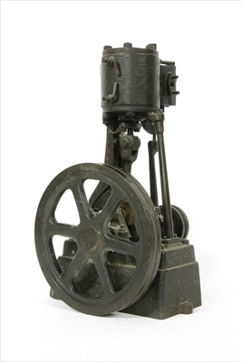 Lot 336 - A cast iron section of a pulley or engine mechanism
