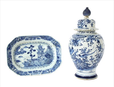 Lot 327 - A Dutch Delft vase