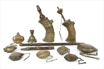 Lot 1 - Two Northern Indian brass and copper water pipes