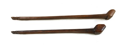 Lot 5 - Two rare softwood double pipe cases