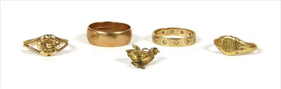 Lot 21 - Four gold rings