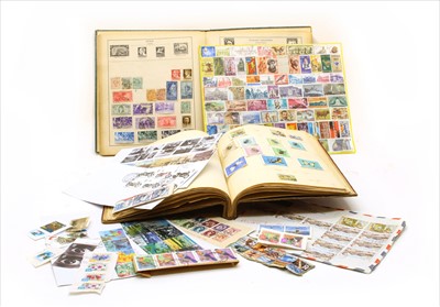 Lot 164 - A box of world and Great Britain stamps in seven albums