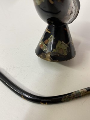Lot 41 - A Japanese lacquered and mother-of-pearl inlaid water pipe