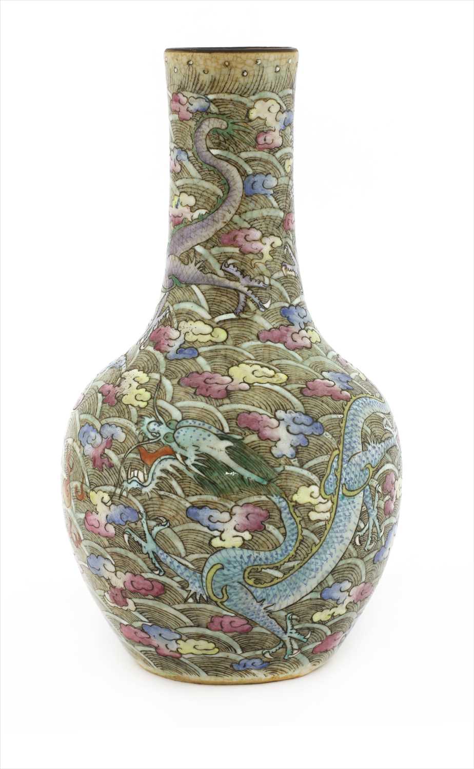 Lot 21 - A Chinese famille rose vase