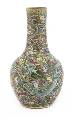 Lot 21 - A Chinese famille rose vase