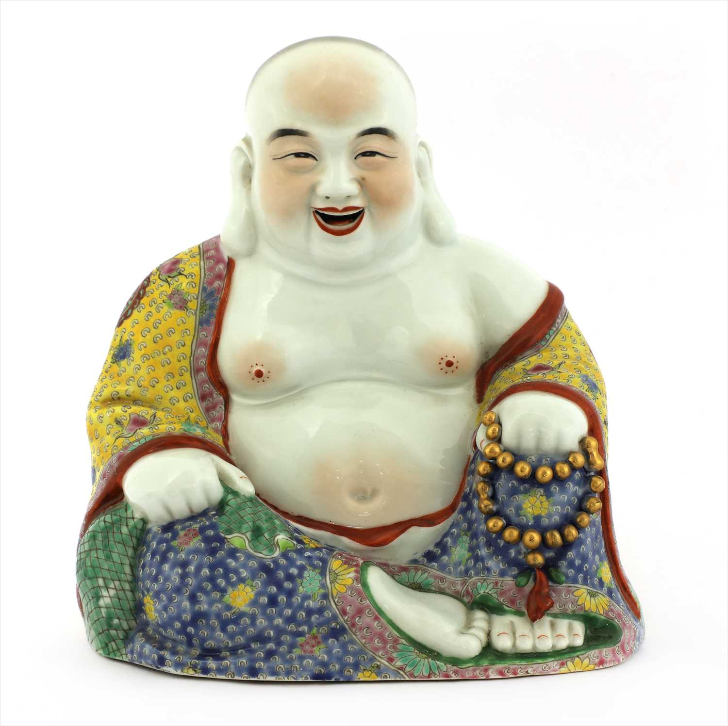 Lot 189 - A Chinese famille rose Budai