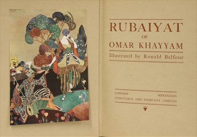 Lot 267 - BALFOUR, Ronald (ill): Rubaiyat of Omar Khayyam.