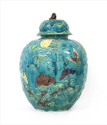Lot 248 - A Chinese porcelain jar and cover