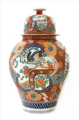 Lot 116 - A Japanese Kutani jar and cover
