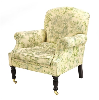 Lot 914 - An Howard-style armchair